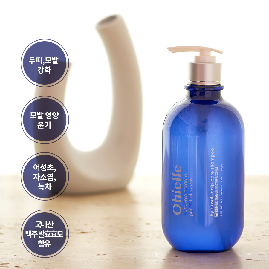 포고니아 어성초 자소엽 하이드로졸 스칼프테어 케어 샴푸 500ml