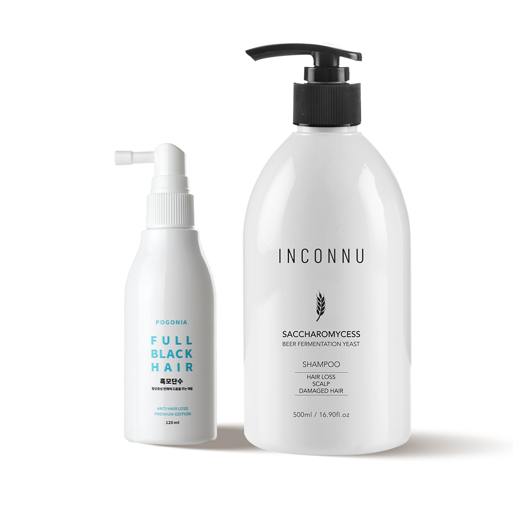 [포고니아] 인칸누 프리미엄 맥주 효모샴푸 500ml +탈모 기능성 헤어토닉 120ml