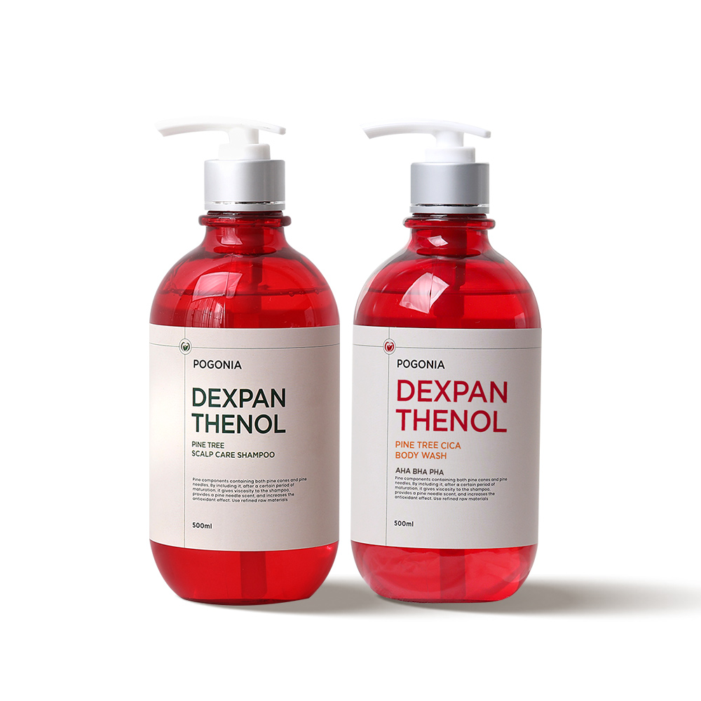 포고니아 덱스판테놀 파인트리 샴푸&바디워시 500ml 세트