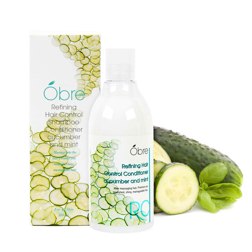 [오일리아] 오브레 리파이닝 헤어 콘트롤 컨디셔너 큐컴버 앤 민트 300ml(피부자극테스트 완료)