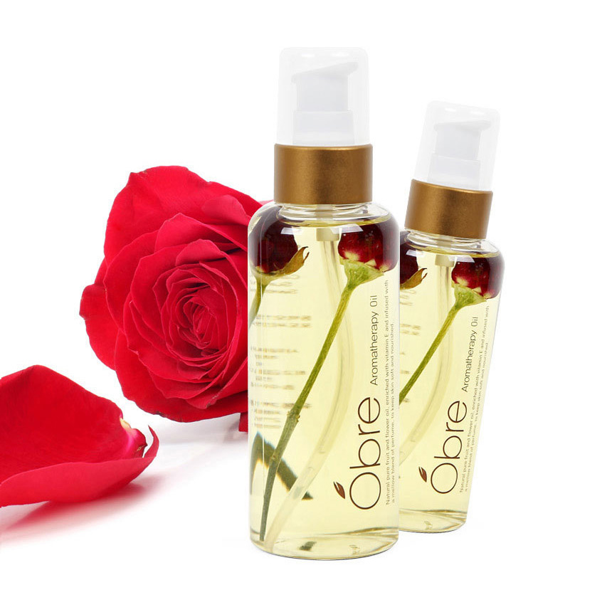 [오일리아]오브레 아로마테라피 바디오일 로즈 140ml(피부자극테스트 완료)