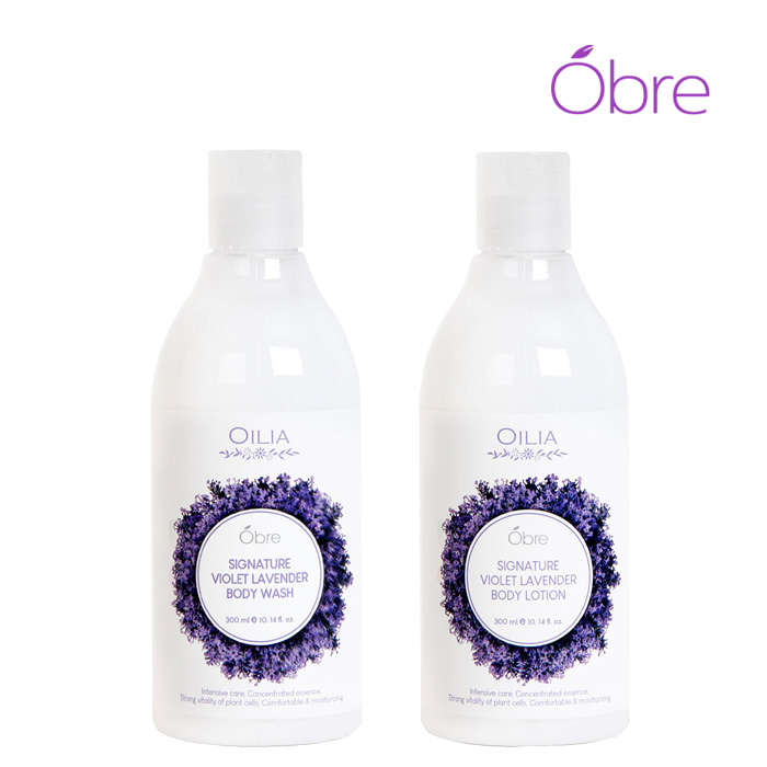 [오일리아] 오브레 아로마 바디2종 (바디로션 300ml+바디워시 300ml)