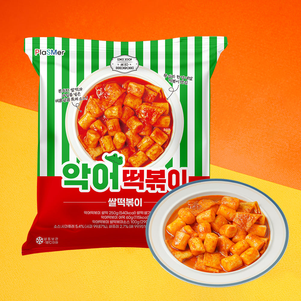 [악어떡볶이] 쌀떡볶이 410g 1개+1개 (총 2개)