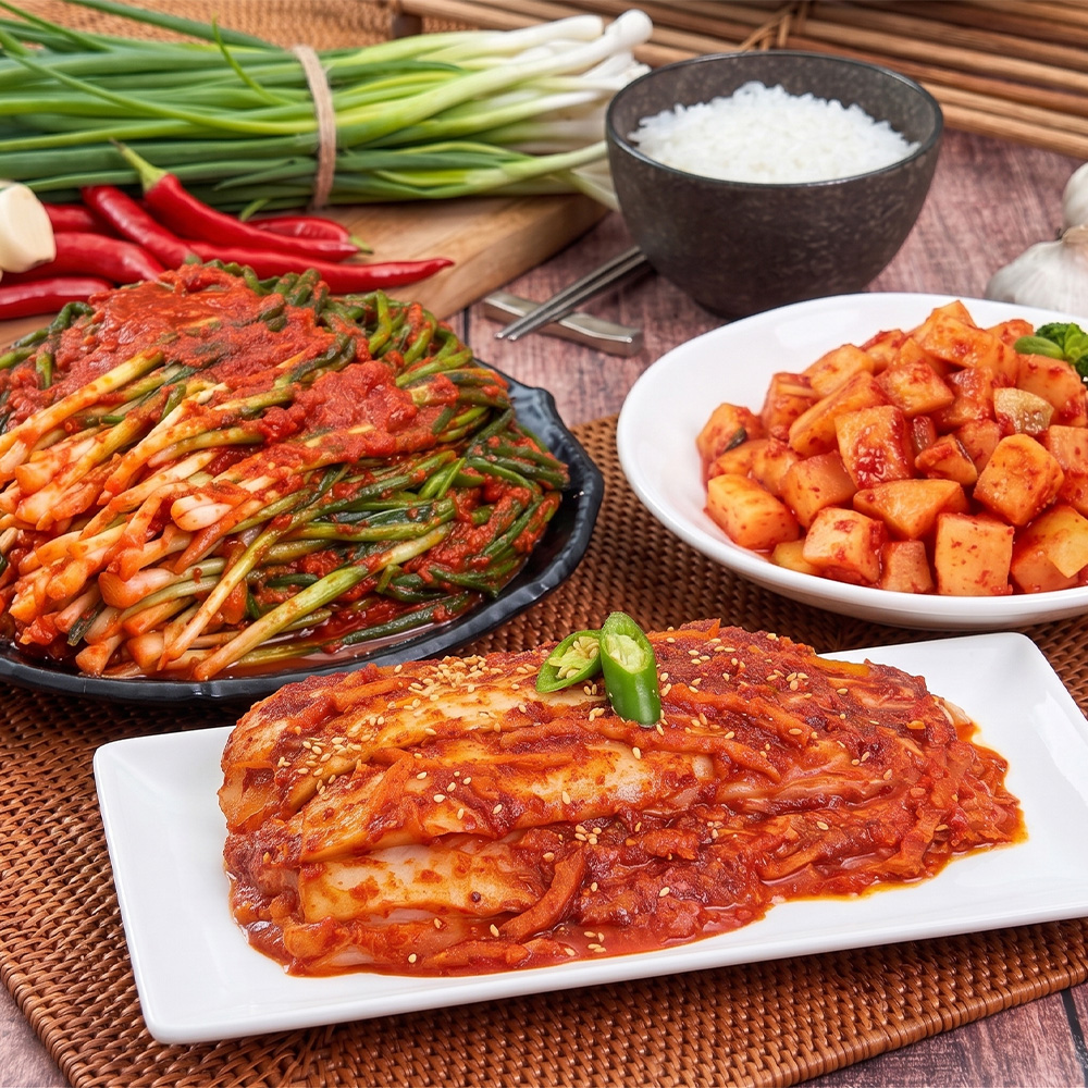 30년전통 원조 매운실비김치 파김치 깍두기 3종
