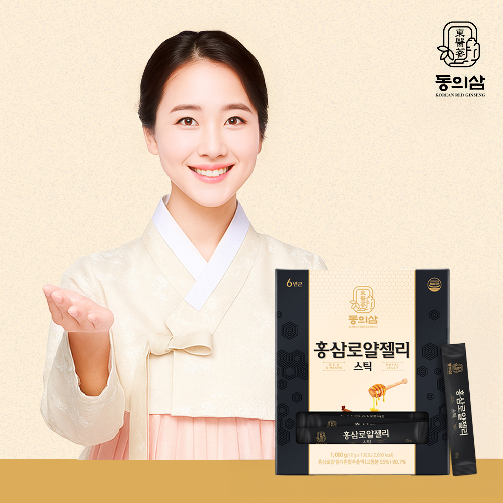동의삼 홍삼로얄젤리스틱 10g x 100포 (쇼핑백 포함) [A0892]