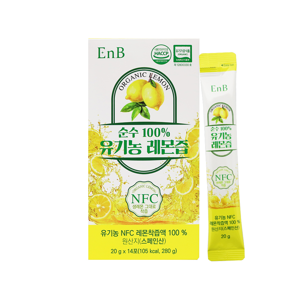 이엔비 순수 100% 유기농 레몬즙 20g x 14포 [A1024]