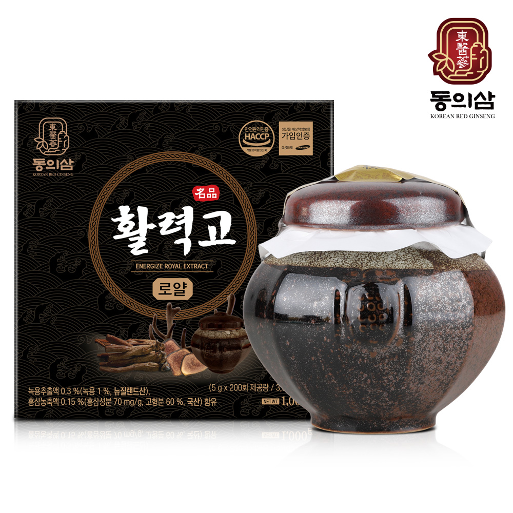 동의삼 활력고로얄 1,000g x 1단지 (황금보자기 포장) [A1077]