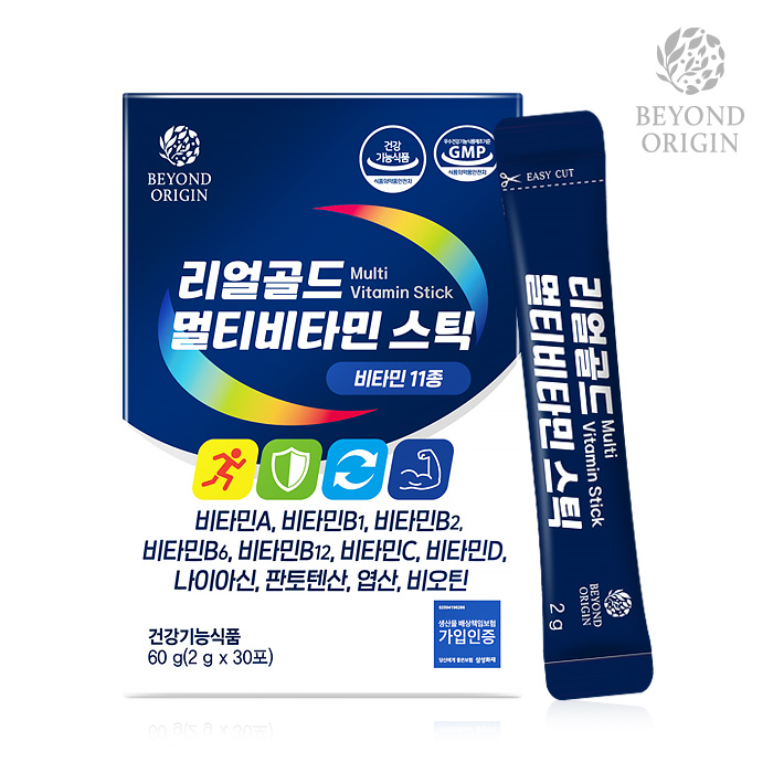 [1+1] 비욘드오리진 리얼골드멀티비타민스틱 2g x 30포 [G0012]