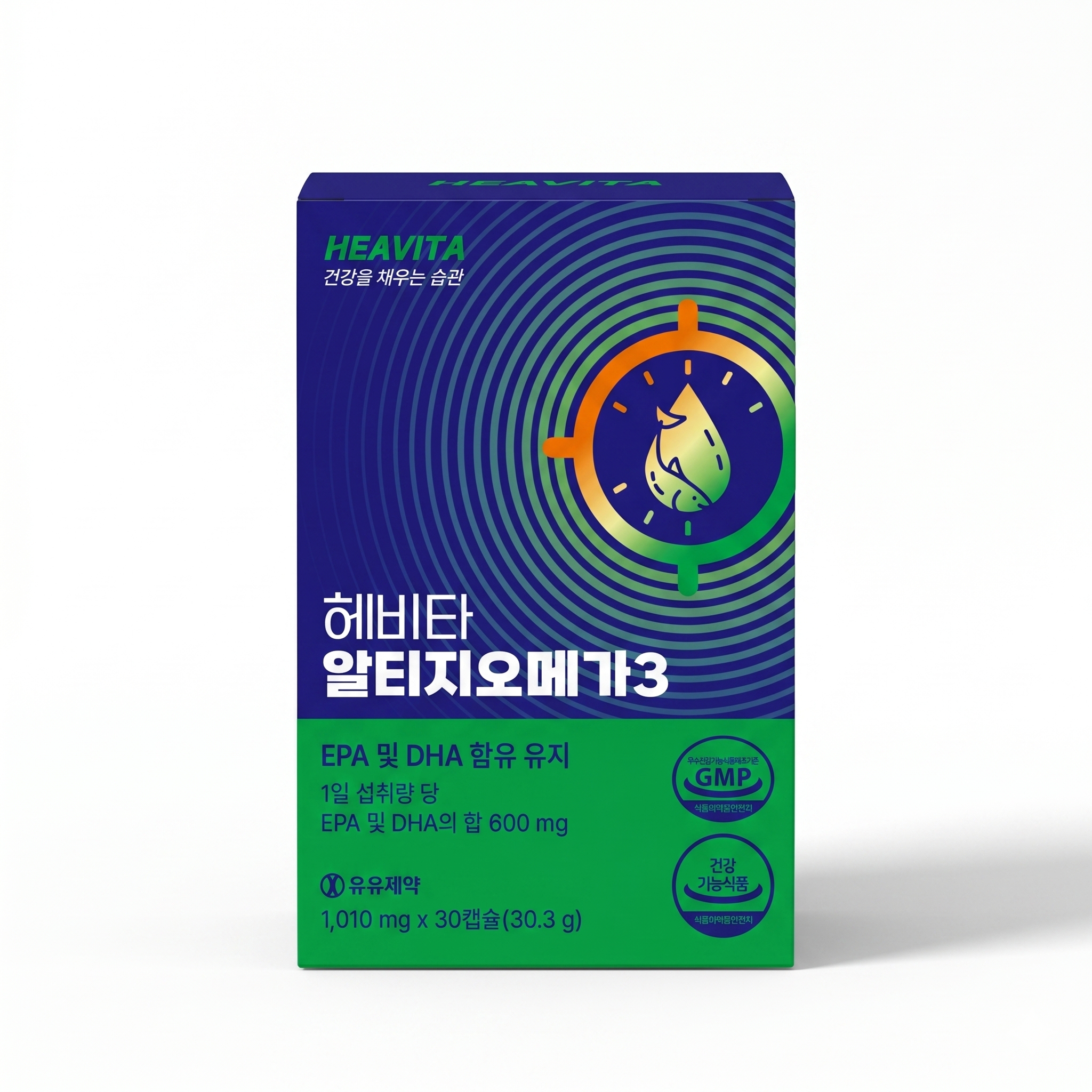 유유제약 헤비타 알티지오메가3 1010mg x 30캡슐