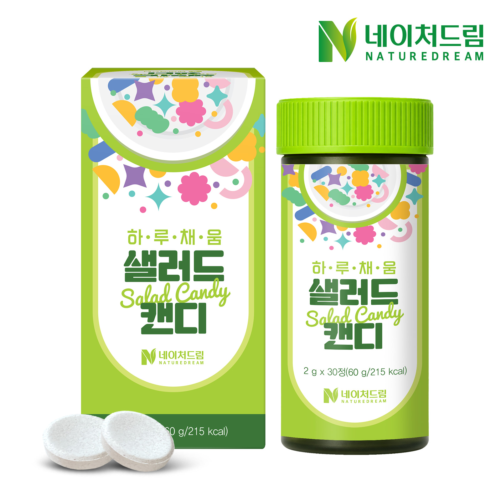 네이처드림 하루채움 샐러드 캔디 2g x 30정