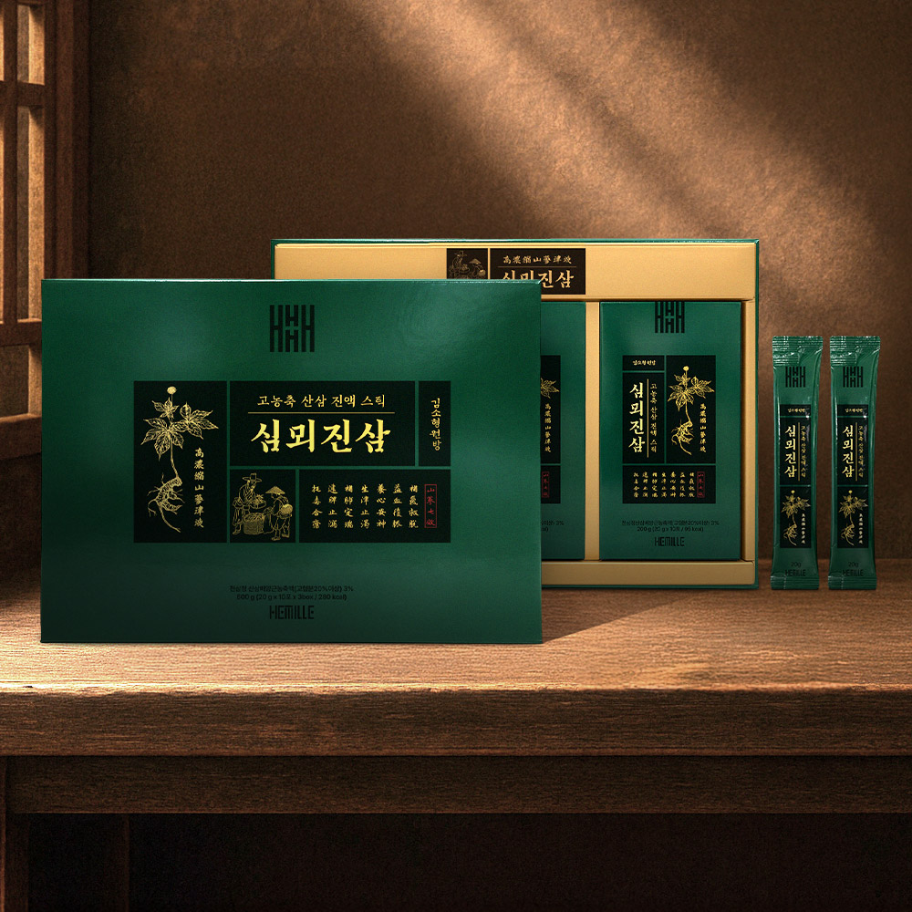 김소형원방 고농축 산삼 진액 스틱 심뫼진삼 20g x 10포 x 3박스