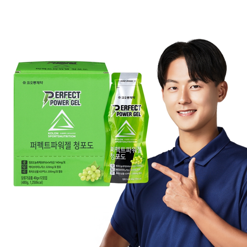 [1+1] 퍼펙트 파워젤 청포도 40g x 12포 X 2개