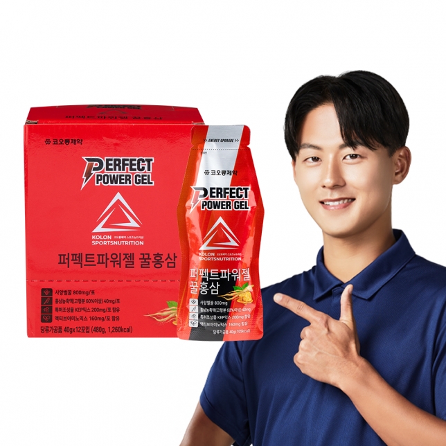 [1+1] 퍼펙트 파워젤 꿀홍삼 40g x 12포 X 2개